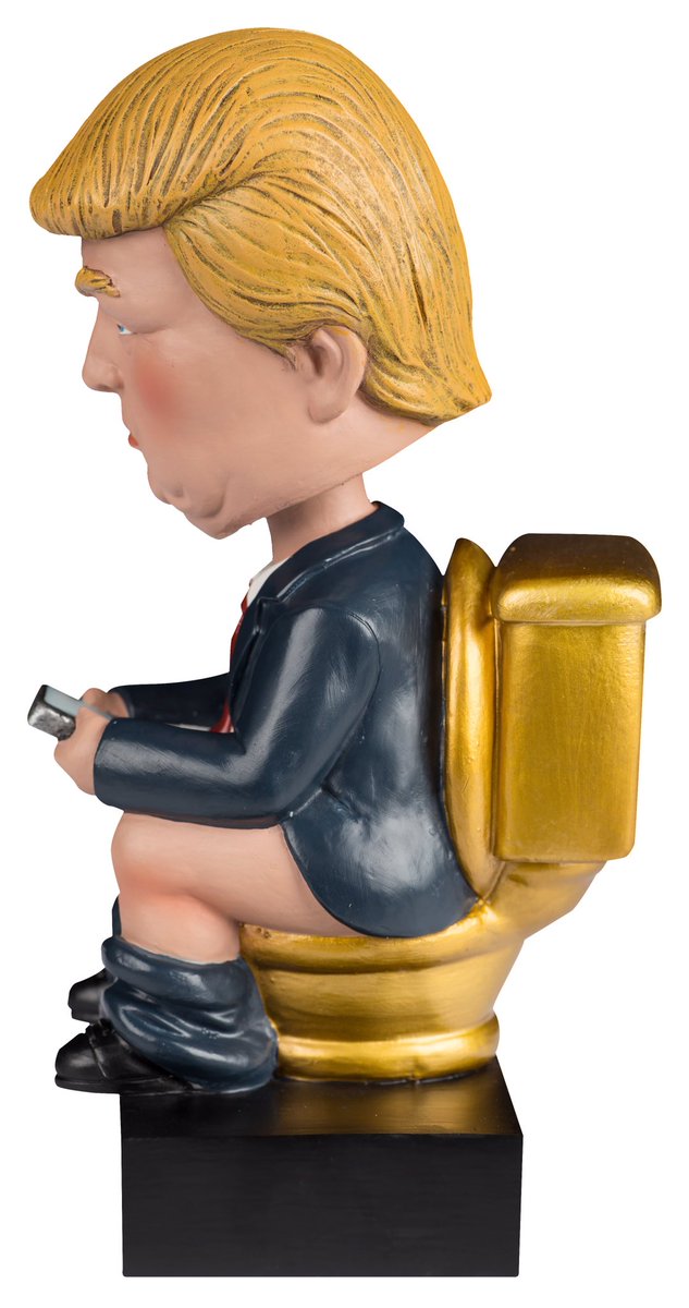 ToiletDonald's tweet photo. I gotta tell you, @BobbleheadHall should really put me in where I belong. Believe me! #HallofFame #ToiletDonaldBobblehead #Bobblehead #DumpTrump #Amazon #WhiteElephant #GiftIdeas https://t.co/ui67vfK9tA