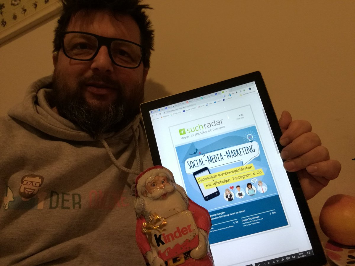 bernhardhinsken's tweet photo. @suchradar Leider fehlt mir noch die Printausgabe vom #suchradar. 🤷 Meine Lieblingsausgabe digital ist #72 "Social-Media-Marketing". 👍🏼 https://t.co/RyHNwJVcI9