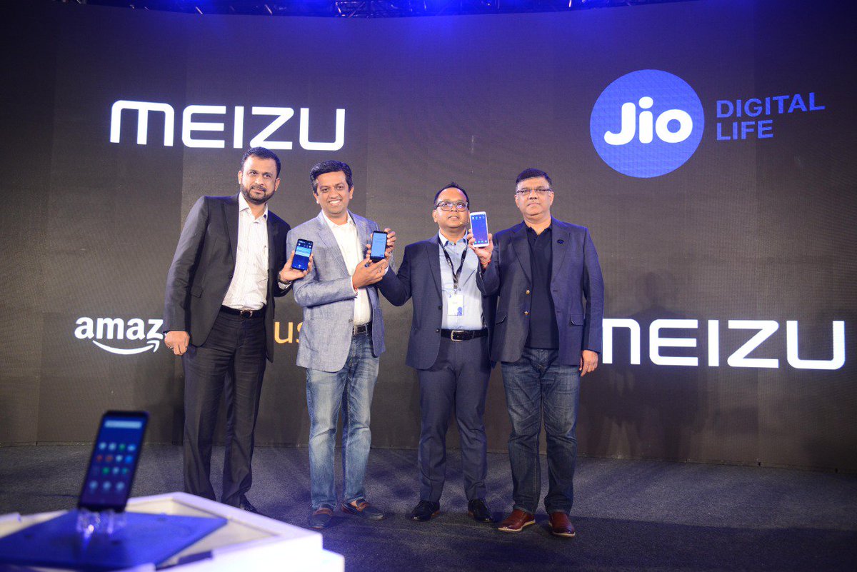 Meizu_India's tweet photo. MEIZU in association with @reliancejio &amp; @amazonIN is pleased to bring to India, it's superior range of smartphones. With allies like Amazon &amp; Jio, be sure &amp; secure! @meizuindia @amazonIN @reliancejio #adityamurthy @UNISOCTech #Neerajsharma @UNISOCTechnology @DuttsSunil https://t.co/dfkO263Hlb