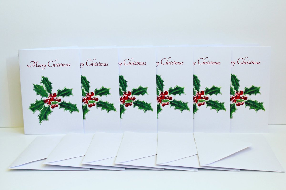Set of 6 Merry Xmas cards in store! yorathdesigns.etsy.com 🍃🍁🌿 #christmascard #hollyberries #christmasholly #xmas #plantpainting #holly #christmas #paintingtherapy #artworkshop #smallbizuk #earlybiz #werk #girlbossuk #girlboss #digitalart #acrylicpainting #herefordshire