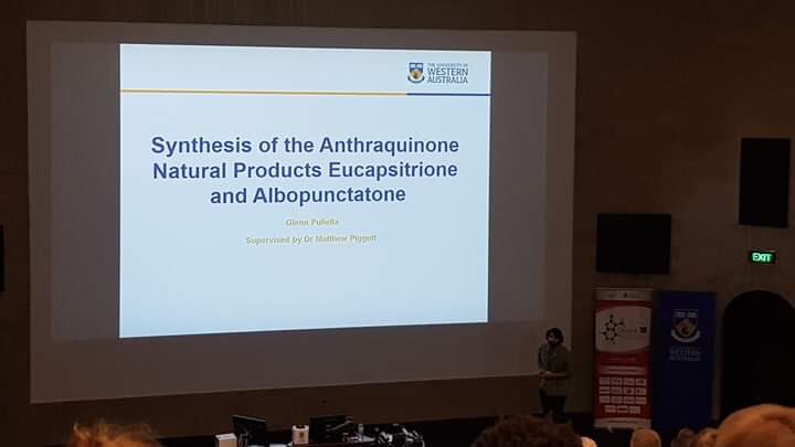 Our colleagues and friends Glenn Pullella and Kieran Jones representing <a href="/SMS_UWA/">Molecular Sci-UWA</a> at the student presentations at #Organic18