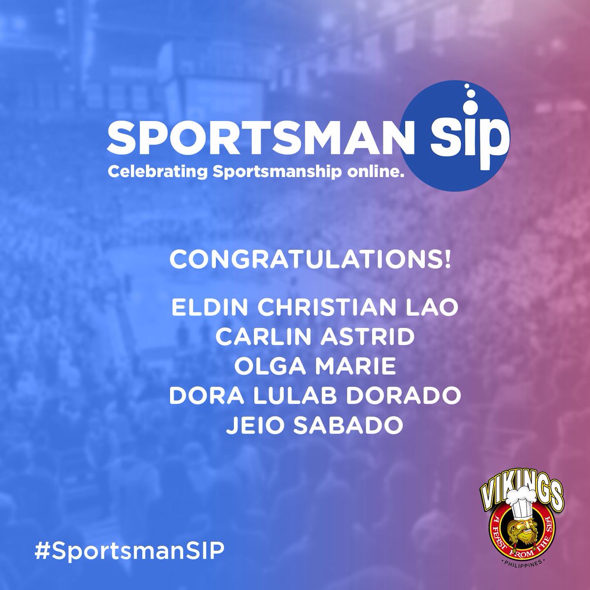 SipPurified's tweet photo. It all started with a #HARSHTAG. Now that we have succesfully refreshed the #UAAPFINALS thread. Here are the 5 Lucky Winners! Congratulations!
#SportsmanSIP
#SipPurifiedWater
#PurifiedByNature https://t.co/tVmYB60OF9