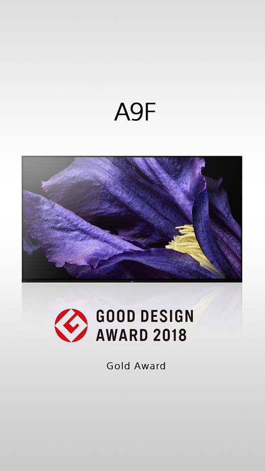SonyIndonesia's tweet photo. Dengan bangga kami mengumumkan #MASTERSeries #A9F dinobatkan sebagai Gold Award dan Good Design Award 2018!
Cari tahu bagaimana TV A9F meraih "the ultimate viewing experience" di sini: https://t.co/DcV8uyJsV7 https://t.co/mmM3LRi0Yu