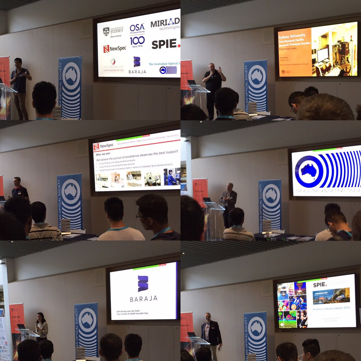 IONSKOALA2018's tweet photo. Thank you to our wonderful industry partners at @SydneyNano tonight. Looking forward to visiting all the booths for @miriad_tech #NewSpec #Baraja #ANFF @OpticsAUNZ #ModularPhotonics and @SPIEtweets 🐨 #science #STEM #STEMcareers #koala #conference #IONSKOALA2018 https://t.co/sawrtOISEy