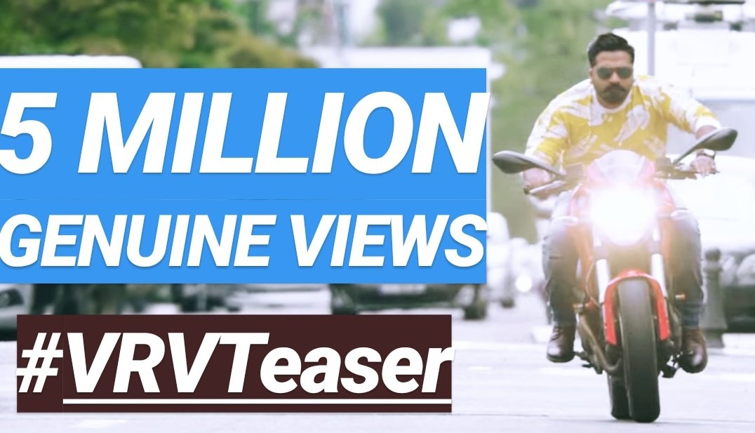 TrollNegativity's tweet photo. Retweet if you have watched #VRVTeaser more than 50 times! ❤
#5MillionGenuineViewsForVRVTeaser https://t.co/nv5YwWyYNT