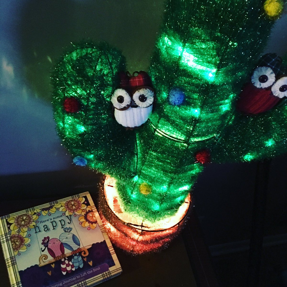 HappyGinaGraham's tweet photo. Happy fits great under any tree! @FaithWords #happychristmas #coloring #journaling #faithwords #happy #giftsomehappy https://t.co/goBI4JdiR8