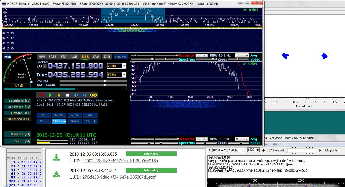 1k2 BPSK decodes from PW-Sat2 from I/Q replay