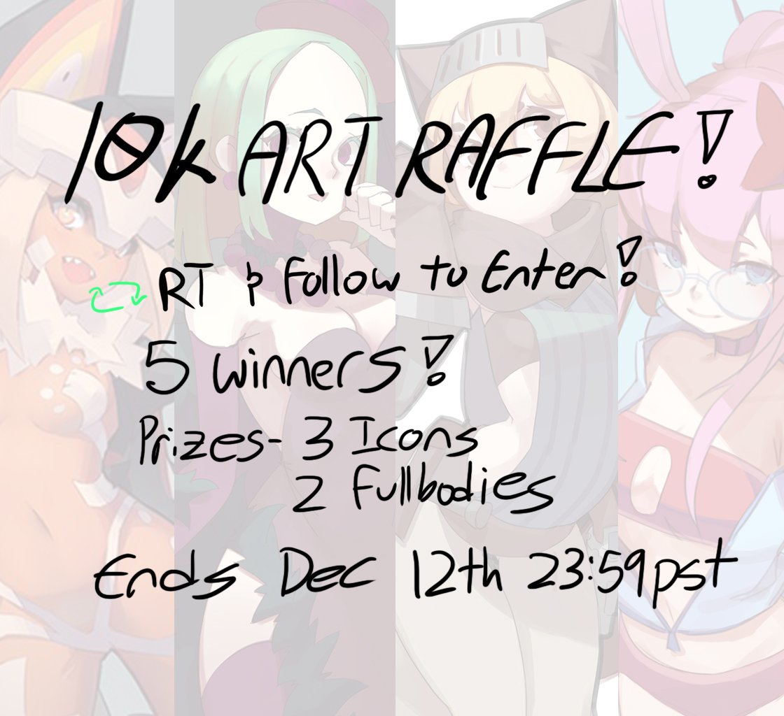 ToppiestDylan's tweet photo. 🎉Raffle time 🎉

Ty guys so much for 10k followers! I think it's a big enough milestone to call for an art raffle! :>

Retweet to enter the raffle and you can win a full colored icon or full body drawing. You have to be following though!

I'll select the winners in a week :> https://t.co/tdqkizVJLD
