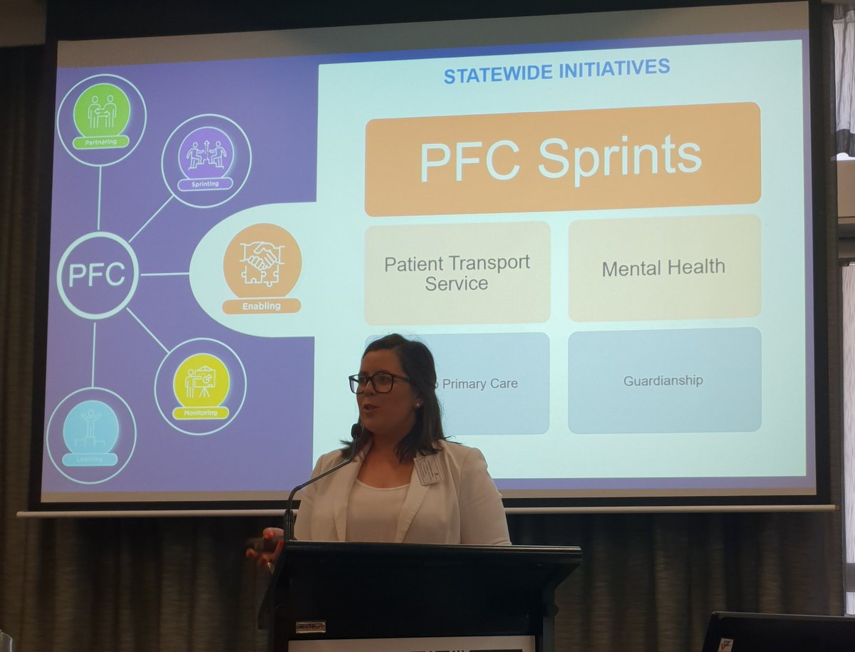 Whole of Health Collaborative Program Manager, Jessica Marciante giving an overview of the Patient Flow Collaborative.