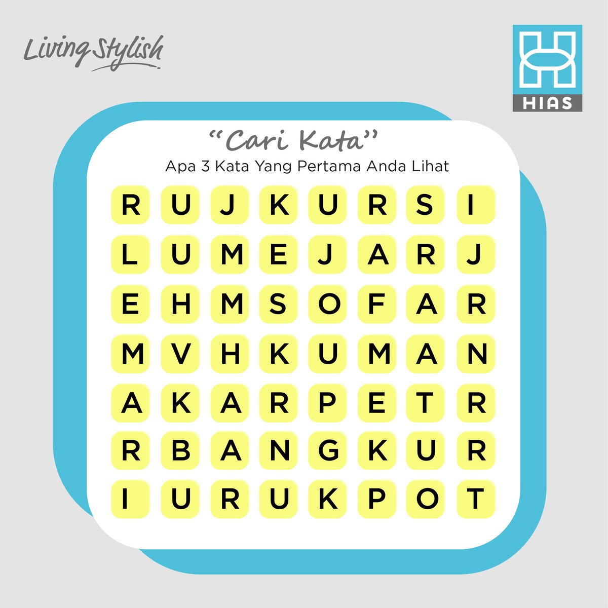 Berapa kata berhubungan dengan furnitur yang bisa Anda temukan di gambar di atas? Komen jawaban Anda di bawah!