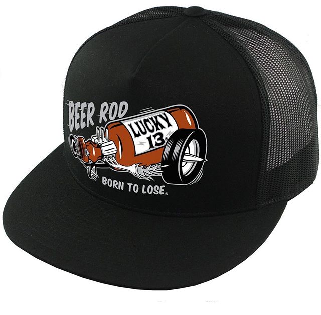 NEW! Beer Rod Trucker Cap
#beer #hotrod #borntolose #hat #truckerhat #truckercap #lucky13
