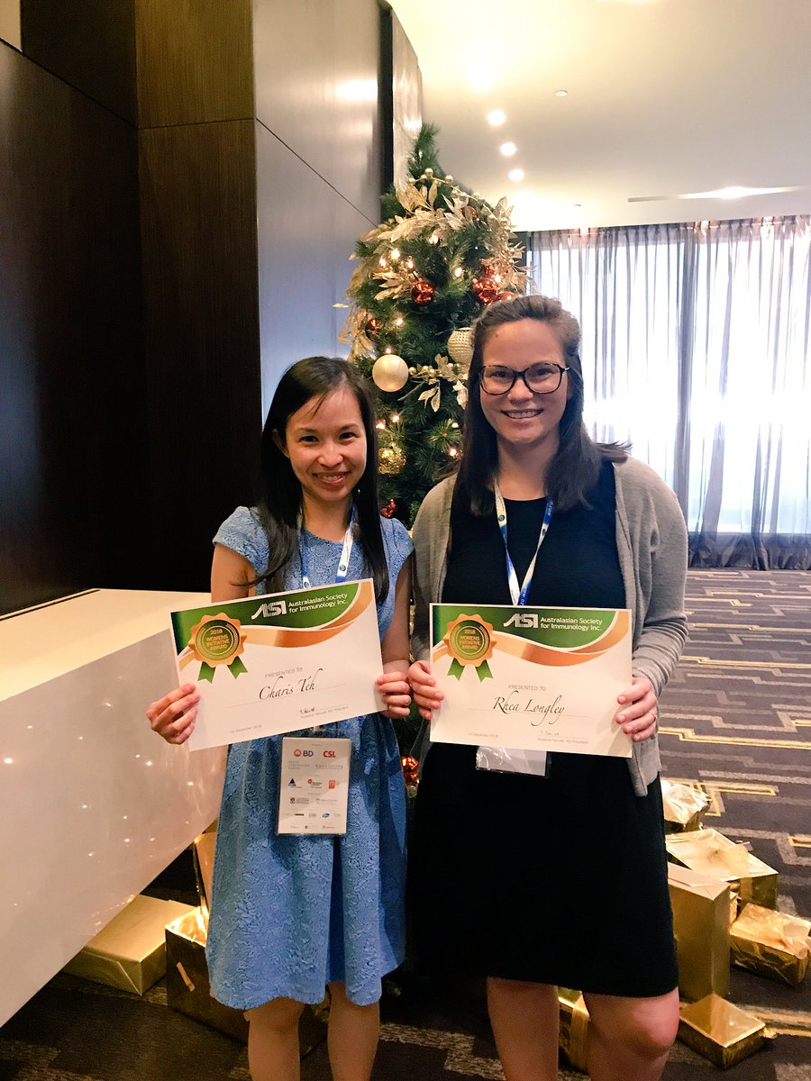 rhea_longley's tweet photo. Charis and I are both so thankful to @ASImmunology, particularly @vanessabryantoz, for supporting us to attend #asi2018WA with our young children. #womeninstemm @WEHI_research @WEHI_Postdocs https://t.co/atyrbEK9Sn