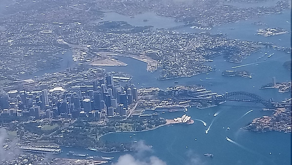 Flying in to Sydney to go cruising. #MajesticPrincess