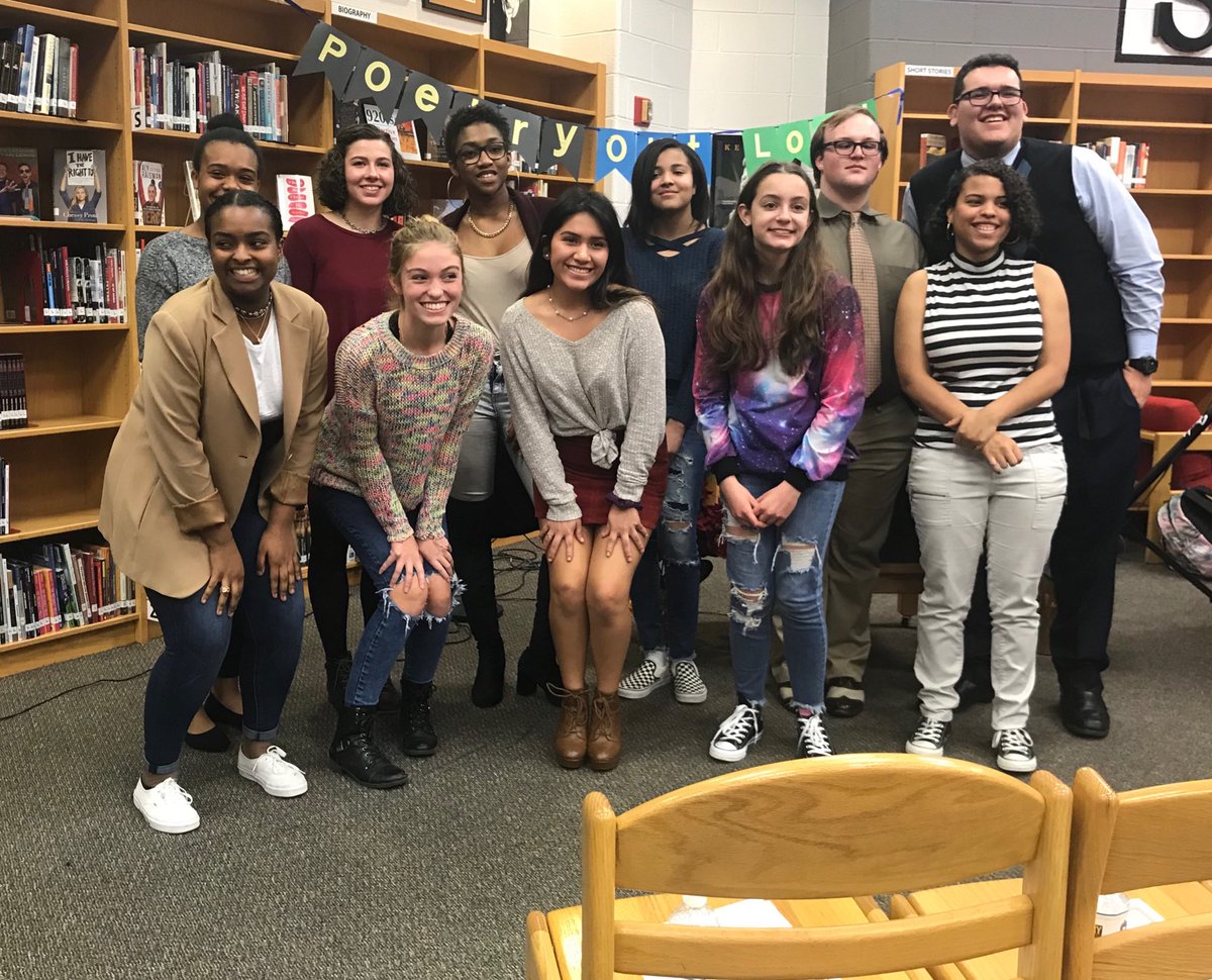 Such outstanding Poetry Out Loud Pride students...thank you, HHS Library, for sharing your great space!