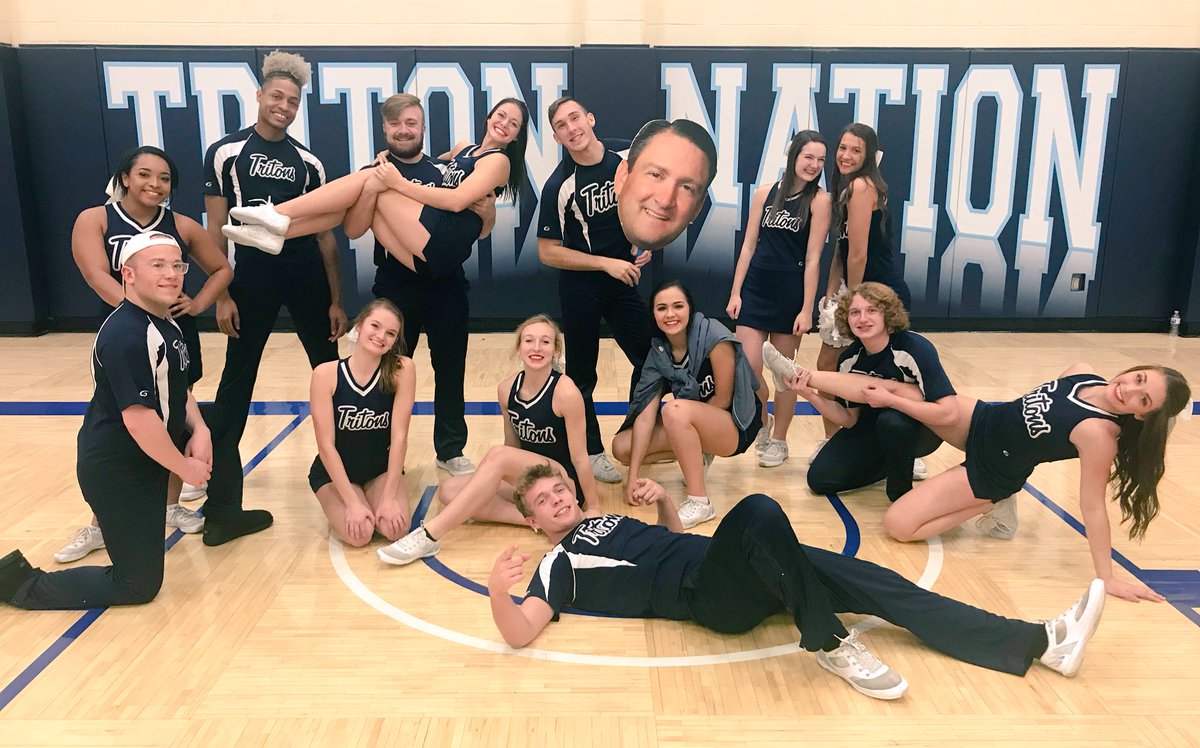 Tritonscheer's tweet photo. It’s been a tough week but we are staying strong. #TritonNation #WednesdayNightHoops #HotRod https://t.co/zFyuMrb7yb
