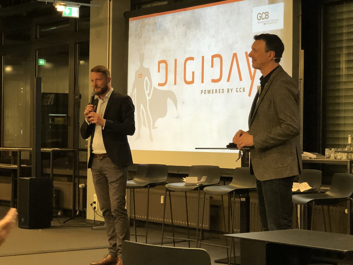 Wingenter's tweet photo. Bold experimental #DigiDay18 organized by the German Convention Buero leading the way to the future of events & congresses in Germany how to bring more value to all stakeholders! It was a pleasure igniting w/ new ideas & tech tools! Many thanks @GCB_Deutschland! Kudos!Keep going! https://t.co/6fOInvkRtn