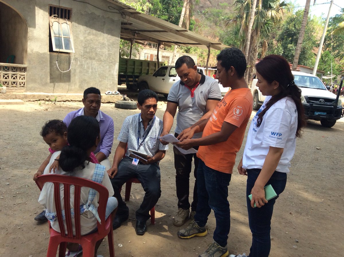 Inaciod86266931's tweet photo. @WFPTLS together with cooperating Partner from #LNC, #MinisterofHealth, #MinisterofEducation, #MinisterofSocialSolidarity and #NationalStatistic conducted field Test on how to use the #MDCA in #SISCA Hera https://t.co/mQ1rbNPpuJ
