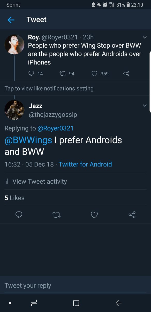 thejazzygossip's tweet image. Ahh when @BWWings likes your post! My life is complete 😜 #wingaddict