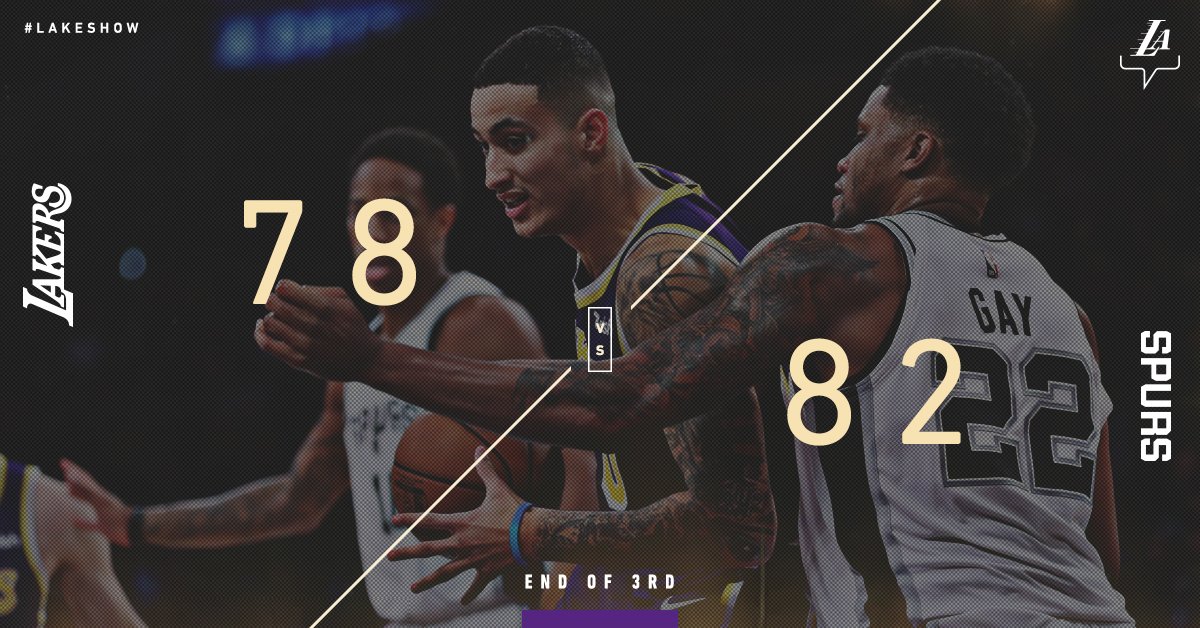 We've got a close one heading into the final 12. 

James: 22 pts
Kuzma: 13 pts, 7 reb
Ball: 10 pts, 7 ast