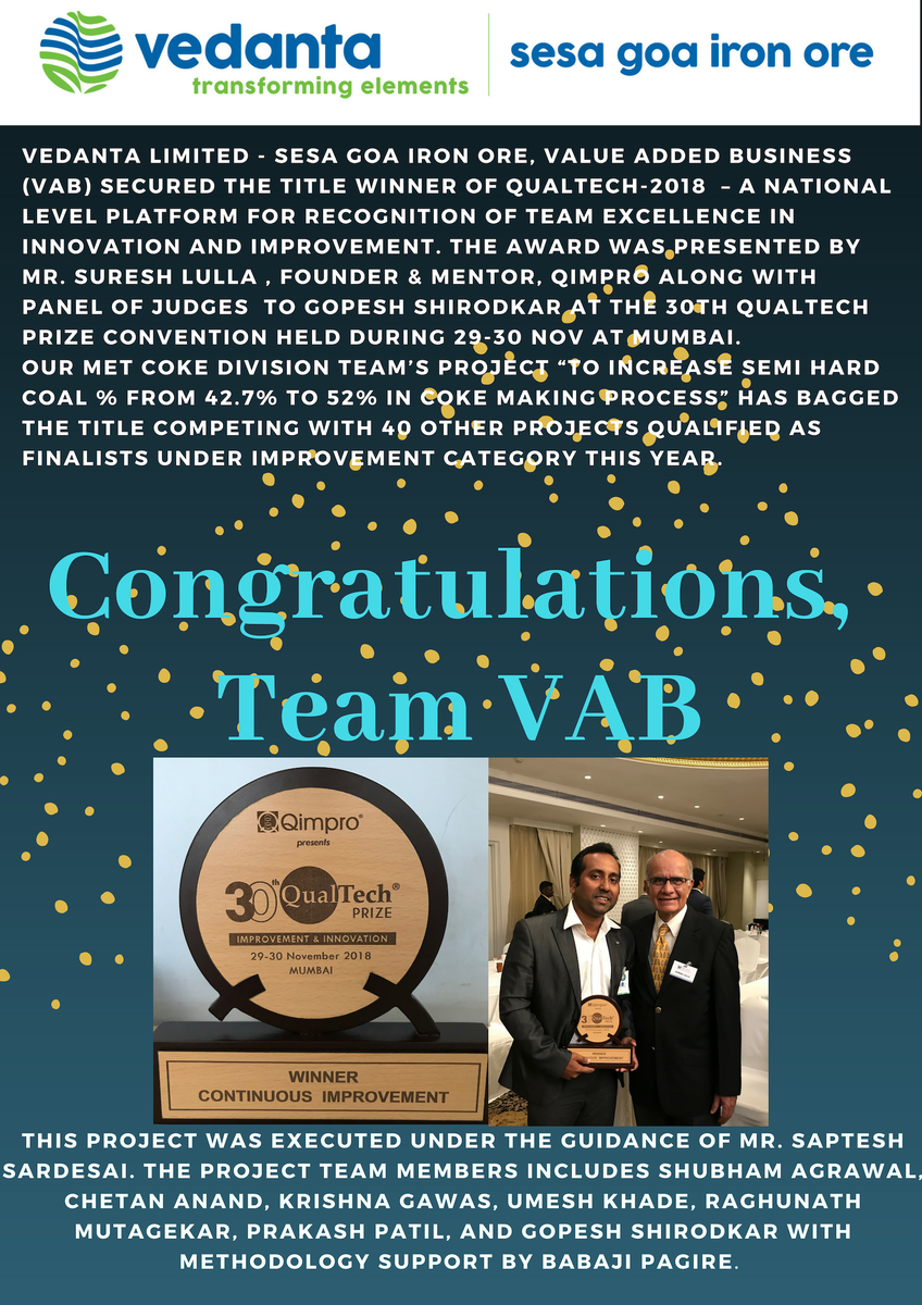 Congratulations Team VAB