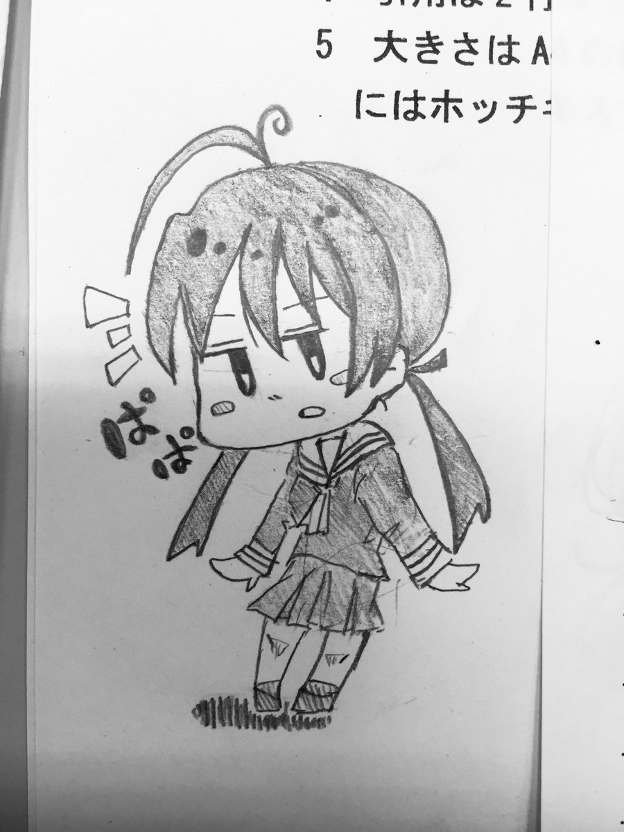 本日の落書き
オリジナルキャラクター 