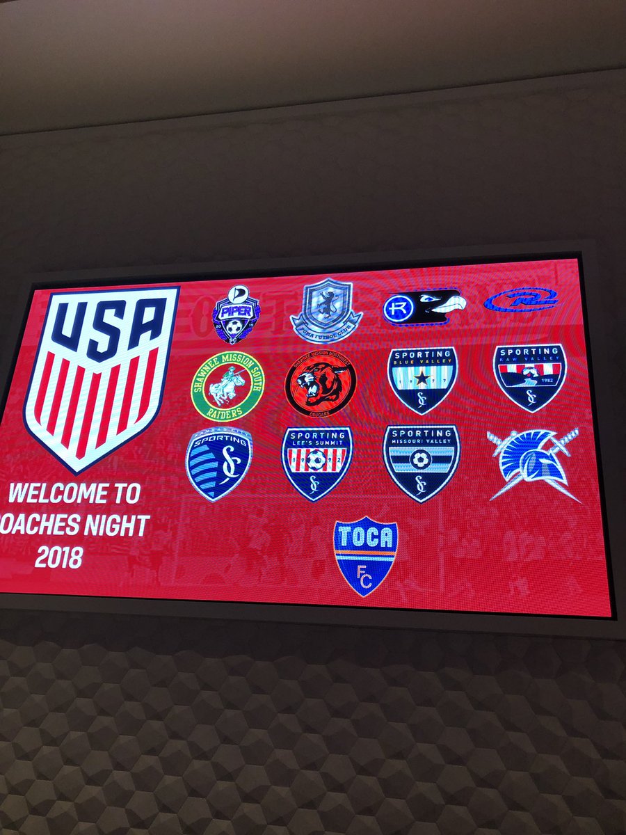 Mattandemma1's tweet photo. Great night coming together with other coaches in the community to hear from @ussoccer_coach about what’s next! Thanks for giving back! Also very cool to see our @RaiderFutbol program honored with the other programs as our players served this past summer. #LetsGoDers https://t.co/eZciSeglEG