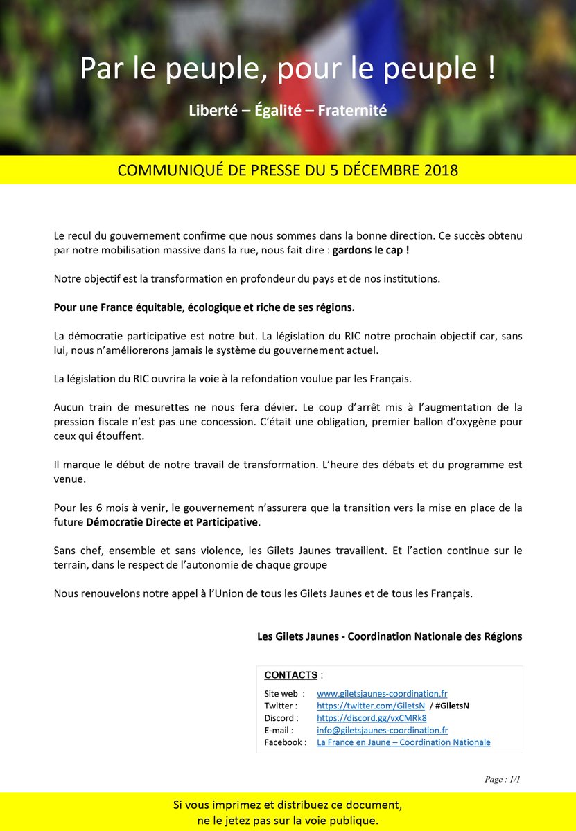Oliv_Tweet's tweet photo. On s'en doutait un peu mais c'est plus simple quand c'est dit clairement. On est bien face à une tentative de coup d’État.
"Pour les 6 mois à venir, le gouvernement n'assurera que la transition vers la mise en place de la future démocratie directe et participative". https://t.co/uqumxVrgk2