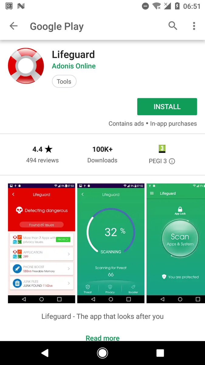 LukasStefanko's tweet image. Another fake Security App with over 100K installs. #DiscloseApp