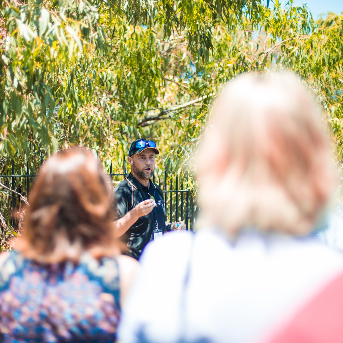 Swinburne's tweet photo. Connecting to Wurundjeri country through a cultural walking tour around the @MCG today at the Reconciliation Action Plan Conference provided by the @KoorieHeritageT. #RAPConference18 #reconciliation @RecAustralia @Richmond_FC @KorinGamadji https://t.co/4XNQ3RG7FM