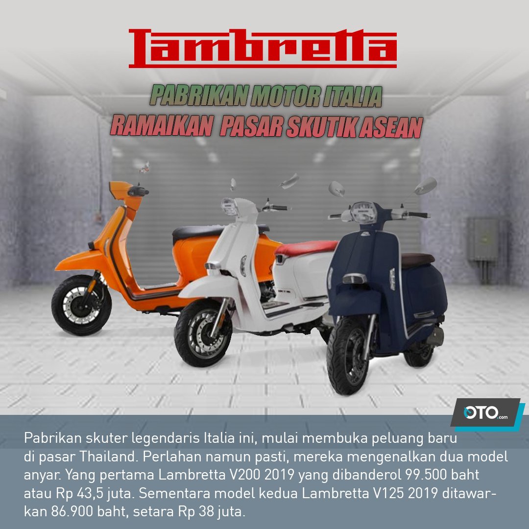 The Official Oto Ø¹ÙÙ ØªÙÙØªØ± Bisa Saja Dijual Di Indonesia Namun Bukan Diniagakan Oleh Apm Sejauh Ini Produk Produk Lambretta Diimpor Utuh Cbu Oleh Probike Motor Indonesia Kita Tunggu Saja Otolovers Https T Co Nu7o1cpvkr