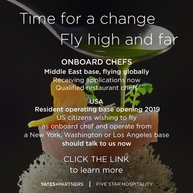 yatesandpartner's tweet photo. Transfer your skills and knowledge to become an Onboard Chef USA

For more information visit: https://t.co/NzGDTDCil6
#chef #chefonboard #onboardchef #onboard #airline #airlines #career #airlinecareer #chefrecruitment #chefusa #chefrecruitmentusa https://t.co/rkWh3FpxoG