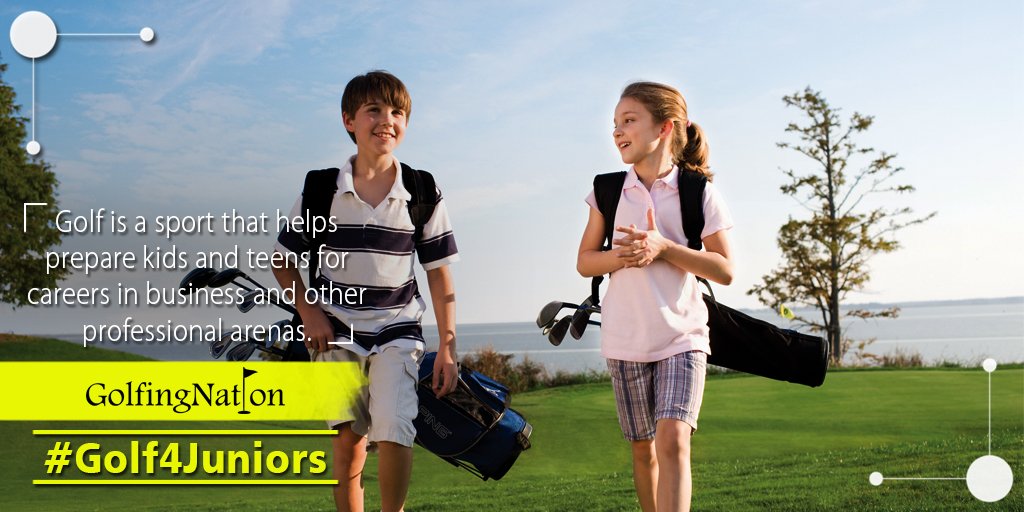 golfingnation's tweet image. Prepare your child for choosing the right profession and career. Choose Golf to groom and polish your child. #GolfingNation #Golf4Juniors
