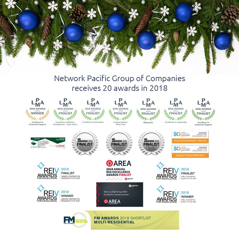 netpacific_PM's tweet photo. Network Pacific Group of Companies receives 20 awards in 2018!

#MelbRe #RealEstateAustralia #MelbourneProperty #Melbourne2018 #Australia2018 https://t.co/8WyMXVnwEr