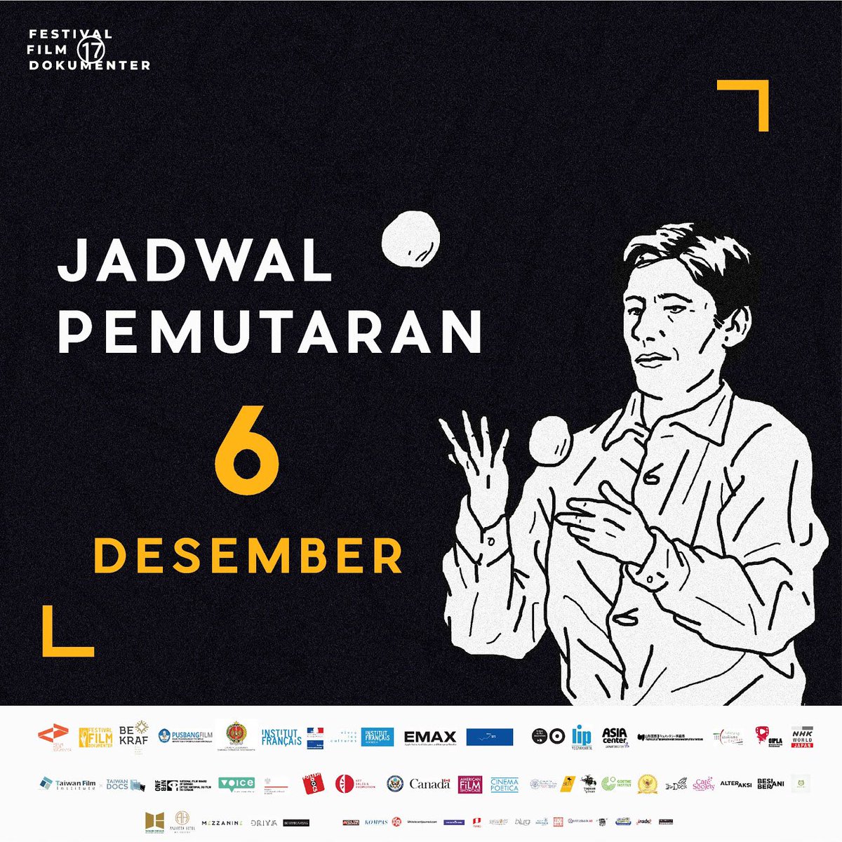 FFDjogja's tweet photo. Yang ditunggu telah tiba~
Jadwal pemutaran dimasing-masing venue FFD sob. Semua pemutaran terbuka untuk umu dan tidak memungut biaya.
Jangan lupa tonton film sesuai kategori umur masing-masing.
#FFD #FFDjogja #FFD17 #FFD2018 #FestivalFilmDokumenter https://t.co/YLwXQjKttr