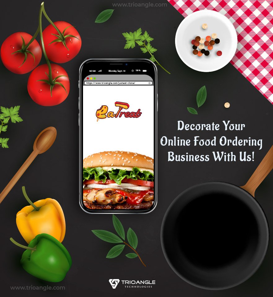 Trioangle's tweet photo. Technical support for online food ordering business is not the hardest job anymore. #Trioangle offers #Justeatclone script, which is premium in quality. #foodorderingscript #swiggyclone #zomatoclone #businessideas
https://t.co/saJN32Dzme https://t.co/DMJauQZ4PT