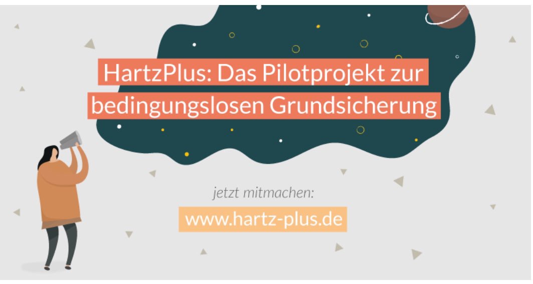 sanktionsfrei's tweet image. Jetzt geht‘s los!💥
Bundesweite Studie. 🤓

Bedingungslose Grundsicherung ist möglich dank #HartzPlus

Wir sichern das Existenzminimum mit #VertrauenStattDruck

Jetzt mitmachen:
hartz-plus.de