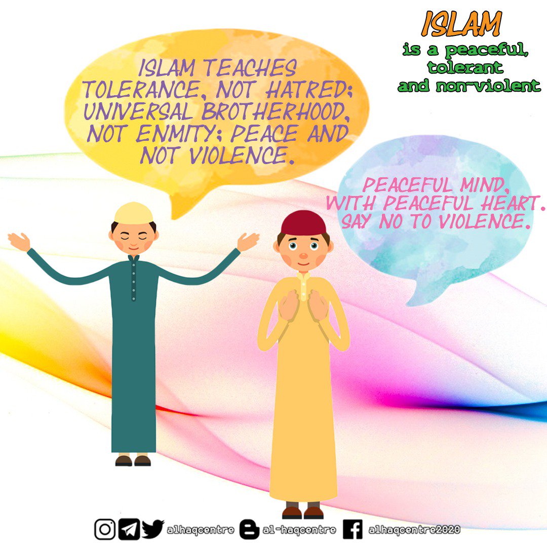 alhaqcentre's tweet photo. ISLAM IS A PEACEFUL, TOLERANT AND NON-VIOLENT
#alhaqcentre
#daesh
#counterterrorist
#muslimnotterrorist
#terroristhasnoreligion
#stopdaesh
#stopisis
#stopextremism
#saynototerrorism
#saynotoviolence
#peacenowar
#antikeganasan
#cintakankeamanan
#hentikansengketa https://t.co/EvQReeC29a