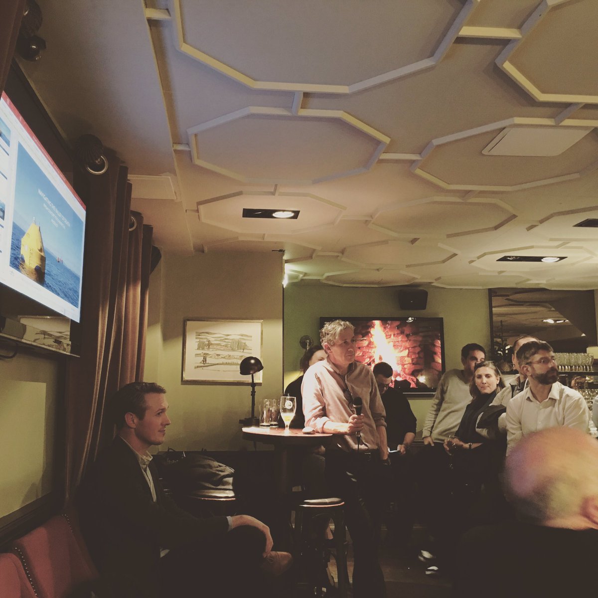 Big thanks to <a href="/NWJDavidson/">Neil Dawson</a> and <a href="/in_resonance/">Patrik Möller</a> for speaking! And to <a href="/EMEC_Ltd/">EMEC</a> for sponsoring! Feel like we’re going to get through this valley...  #waveenergy #valleyofdeath