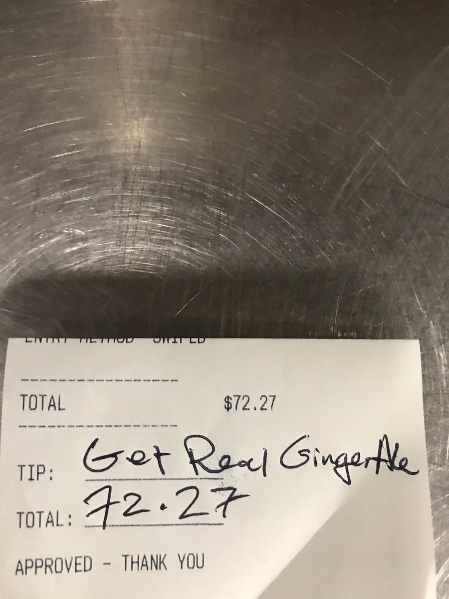 badtipspodcast's tweet photo. What the hell is real ginger ale?
#serverlife
#tiporgohome
#badtip https://t.co/immgtpvcj9