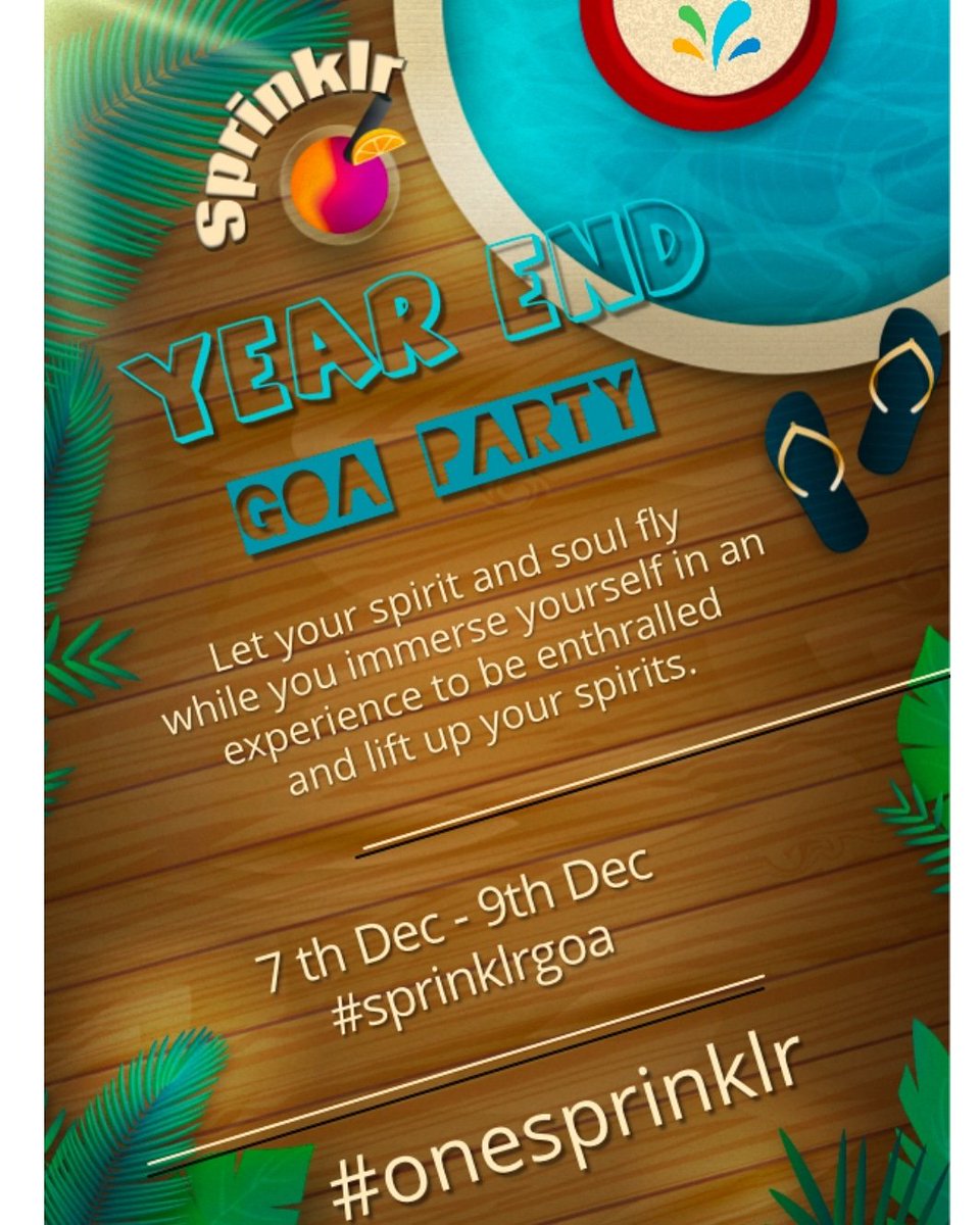 RohitvNiranjan's tweet photo. Go Go #Goa for the weekend bash #OneSprinklr #SprinklrVacay @Sprinklr_India https://t.co/uFAdQahomG