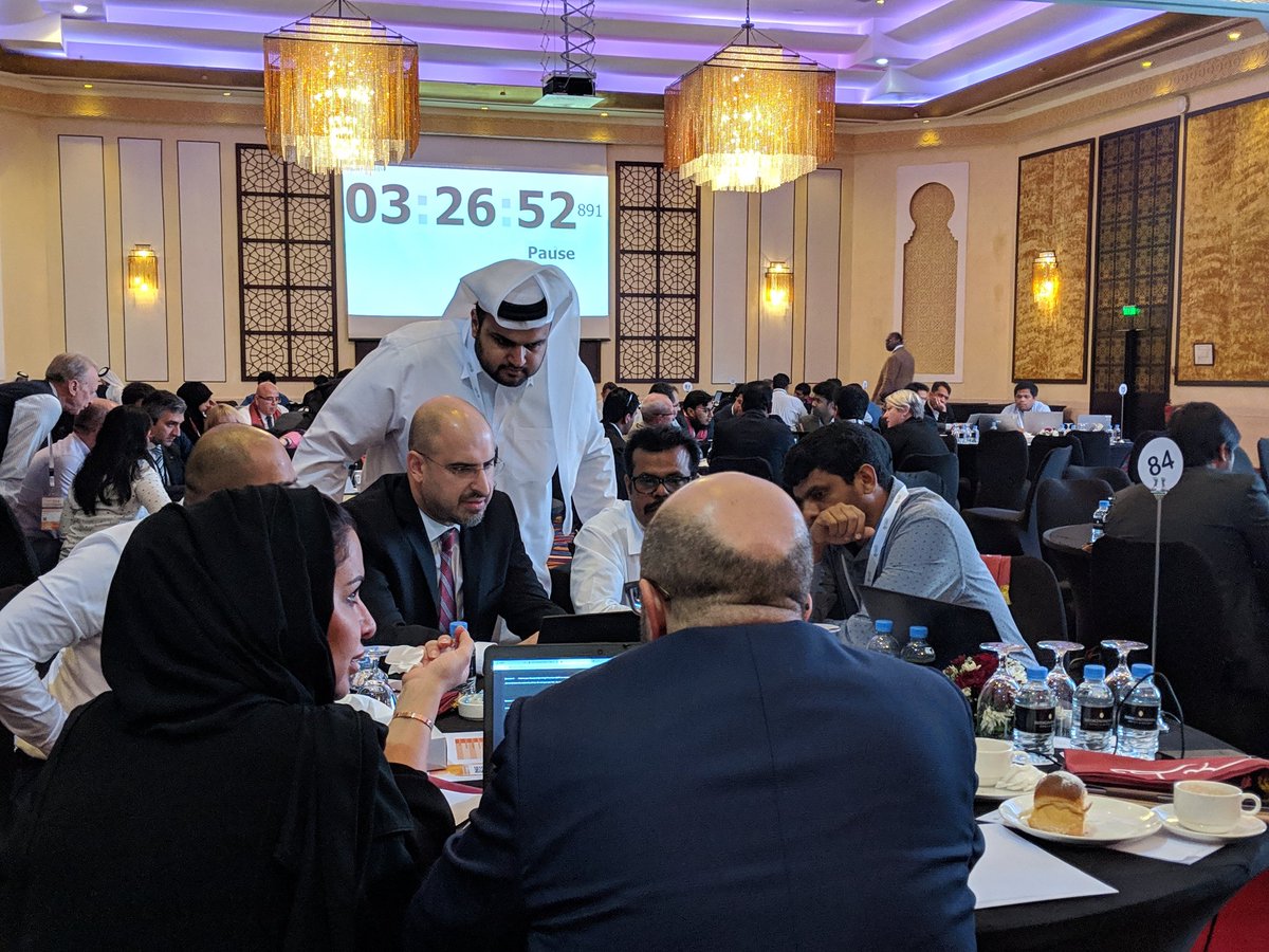 QatarCERT's tweet photo. لقطات من مشاركة قطاع مقدمي خدمات الاتصالات وتكنولوجيا المعلومات والشركات الخاصة والمؤسسات التعليمية والصحية في آخر يوم من تمرين المناورة السيبرانية الوطنية #نجم6
#Star6
#QatarCyberDrill https://t.co/amKKfuLh83