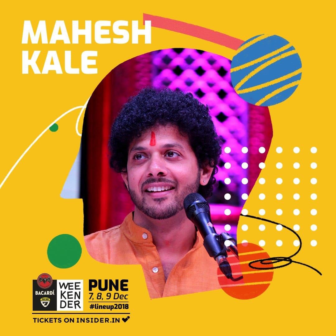 maheshmkale's tweet photo. Folks around Pune: Super excited to be singing at NH7 weekender tomorrow 7pm at Mahalakshmi Lawns, Viman Nagar #MKLive #NH7WeekenderPune #NH72018 @NH7 https://t.co/Wn0iPj75DV