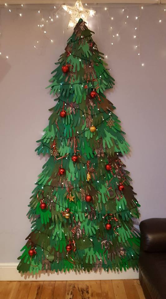 TheHendersonHub's tweet photo. THANK YOU to all you lovely people who helped us create this awesome home-made Christmas Tree in the Henderson Hub. It looks brilliant! Pop in and see if you can find your hand, or someone you know?! #ChristmasIsComing #communityfeels https://t.co/B6Jh7PQ2kR
