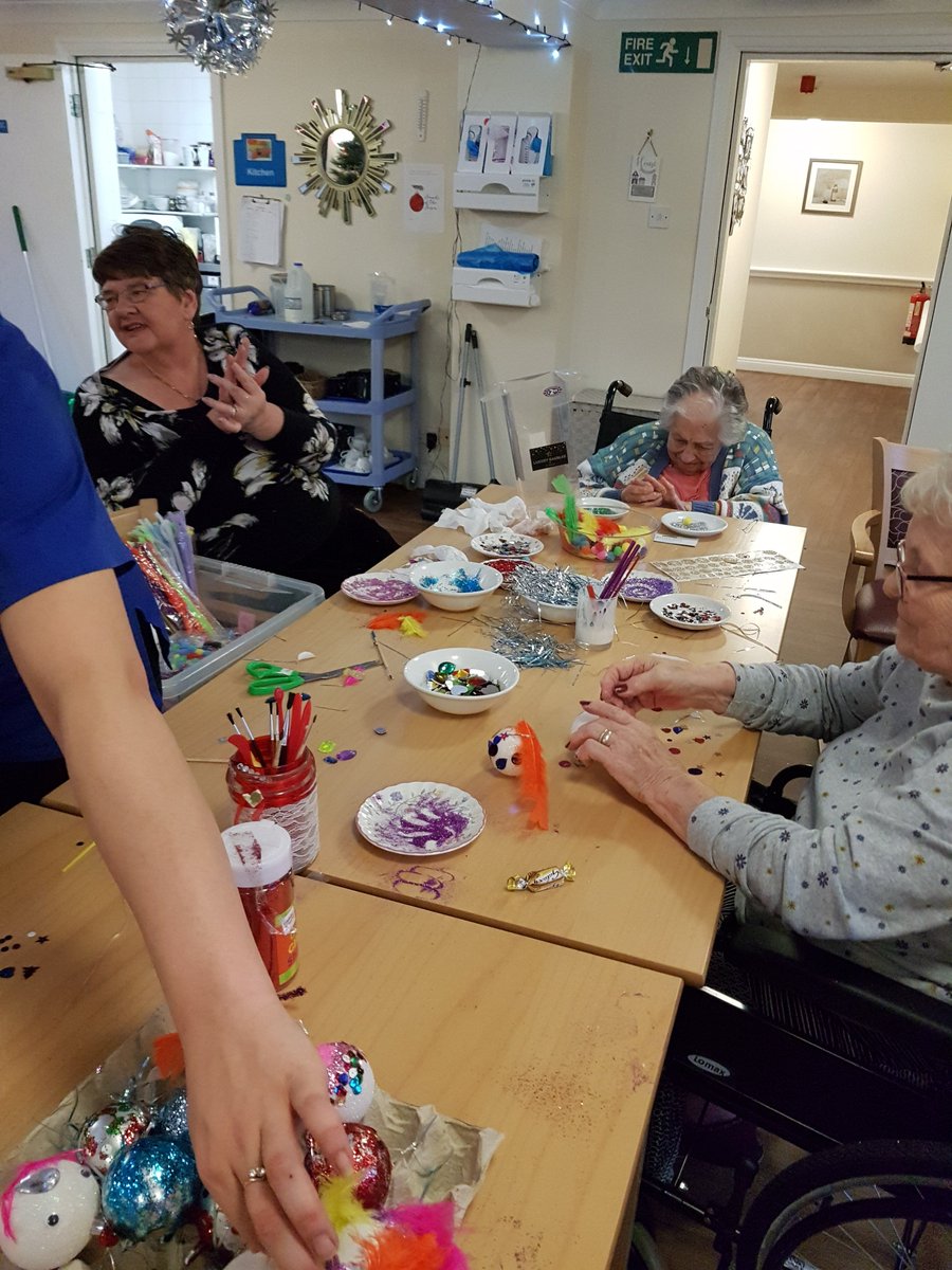 AstonbrookCare's tweet photo. #Birchlands residents have had a wonderful morning making decorations and then alongside our staff, decorating the various trees around their home. They look amazing everyone! 🎄🎄🎄 https://t.co/l9nuxqJK3E