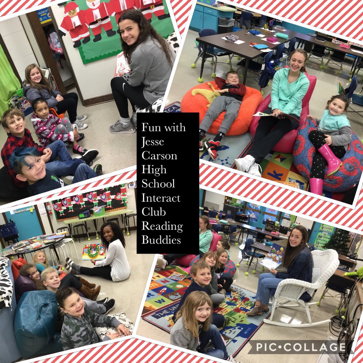 BESHaffk's tweet photo. Fun with Jesse Carson High School Interact Club Reading Buddies @Melbelle_65 @Mrs_Lannon @BESSigmon @BostianES https://t.co/F7e2DOcRvL