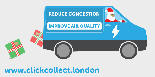 MaryleboneLEN's tweet photo. Do you really need next day delivery to the office this #Christmas? Online shopping deliveries add to traffic congestion and #airpollution. Choose click &amp; collect to help consolidate deliveries and give the gift of #cleanair for xmas 🎅🎄 📦 🚚💨 https://t.co/SzYG6tLyAV https://t.co/dRdM5aFJHQ