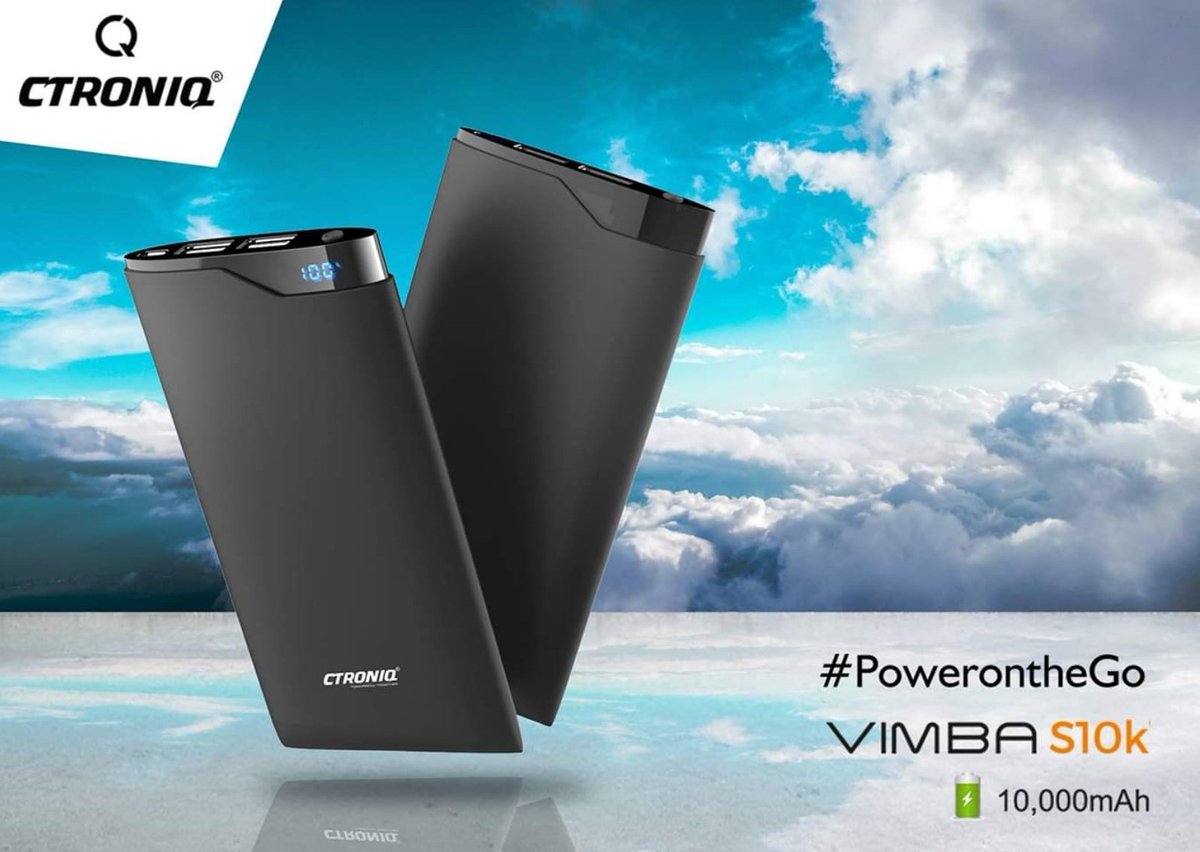 ctroniqofficial's tweet image. CTRONIQ | Vimba S10K Powerbank 
.
#PowerOnTheGo
.
10,000mAh | Dual USB ports | LCD indicator | Rubber finish for better grip | Lightweight & Compact
.
Available across Saudi Arabia in Panda & Lulu Hypermarkets!
.
.
#CtroniqTomorrowTogether #SmartPowerSolutions #VimbaSeries