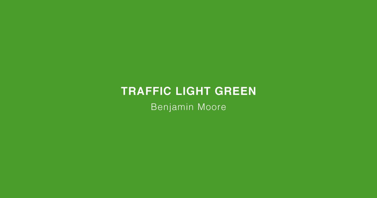 FlyingColPaint's tweet image. 3 words. Traffic Light Green. #FlyingColoursOttawa #narcityottawa #benjaminmoore #ottawapainters