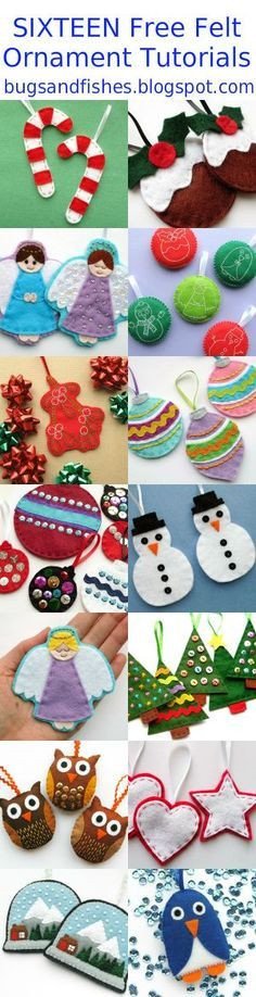 Just found these amazinG felt Christmas make ideas - :-D
bugsandfishes.blogspot.com/2016/09/16-fre…