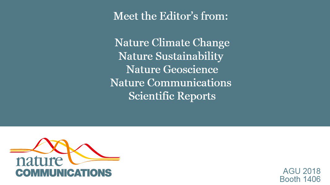 marked Indlejre På jorden Nature Communications on Twitter: "Attending #AGU18 and want to know more  about publishing with @nresearchnew? Attend our 'Meet the Editor' coffee  reception on Wednesday 12th from 10am-12 noon and catch up with